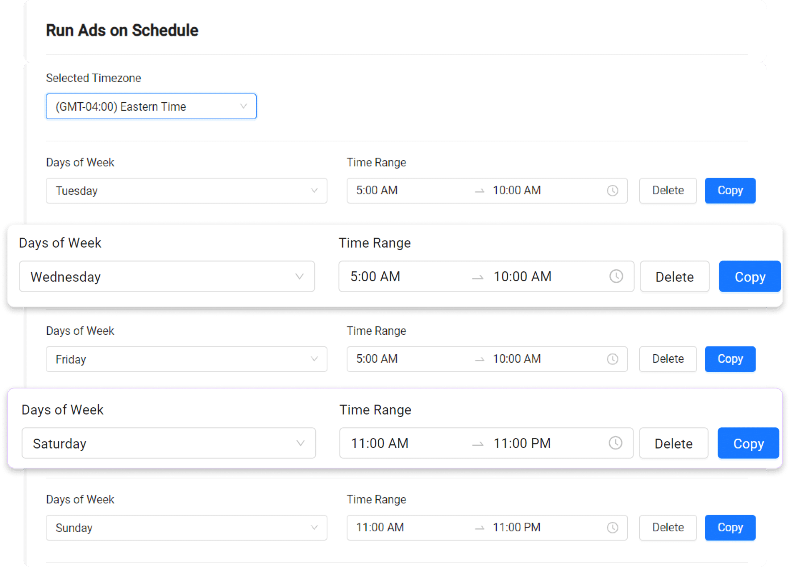 schedule linkedin ads